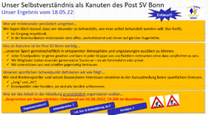 Clubabend zu unserem Selbstverständnis als Abteilung @ Bootshaus-Terrasse