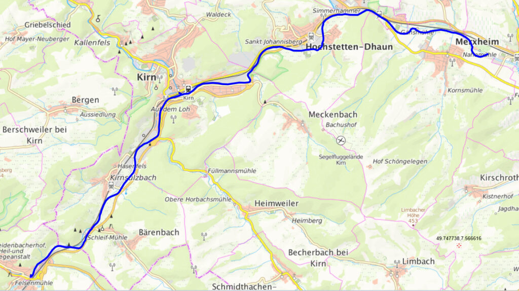 Track Nahefahrt Fischbach - Monzingen